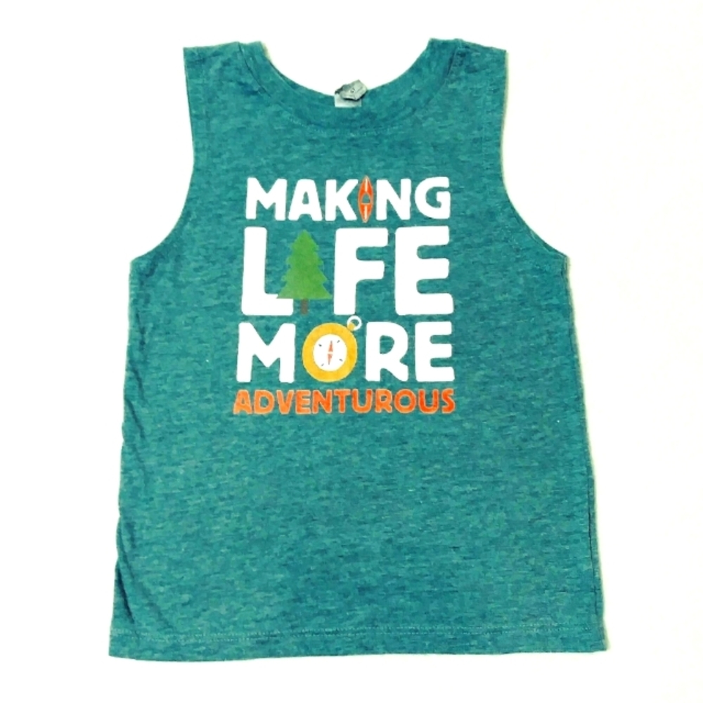 INSTANT MESSAGE Boys Sleeveless Adventure Shirt Size 4T